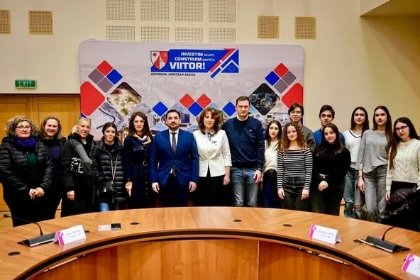 Delegație educațională din Grecia, în vizită la CJ Bacău