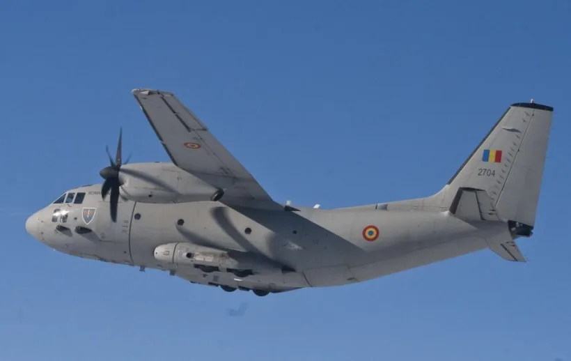 Un avion al armatei române transportă patru răniți din Macedonia de Nord în Lituania