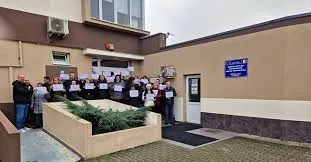 Protest al angajaților APIA Timiș împotriva măsurilor fiscale