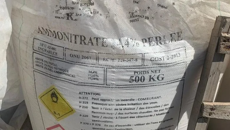 29 de tone de azotat de amoniu, stocate necorespunzător într-un depozit din Brăila