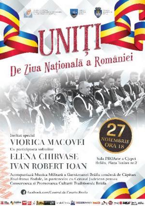 Concert extraordinar de Ziua Națională a României la Brăila