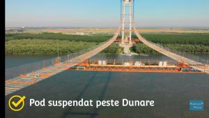 Se caută muncitori pentru podul suspendat de la Brăila, cu masă și cazare asigurate