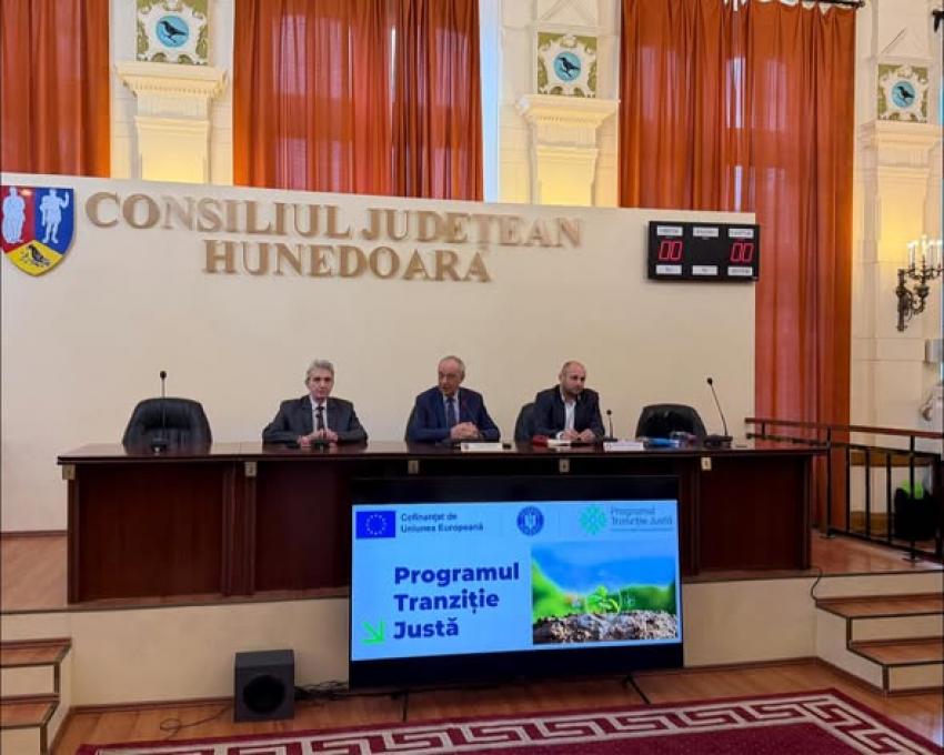 Întâlnire de informare – Programul Tranziție Justă, județul Hunedoara