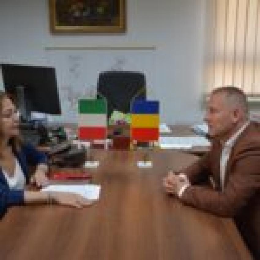 Noul Ambasador al Italiei în România, în vizită la Consiliul Județean Cluj