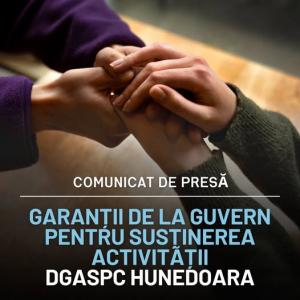 Garanții de la guvern pentru susținerea activității DGASPC Hunedoara