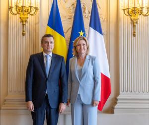 Sorin Grindeanu discută cu Yaël Braun-Pivet despre consolidarea parteneriatului România–Franța