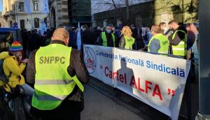 Cartel ALFA și-a suspendat protestul din București
