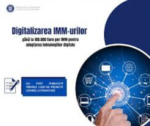 O nouă listă cu proiecte aprobate pe Digitalizare IMM