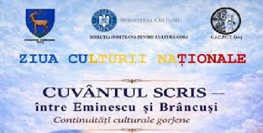 15 ianuarie – Ziua Națională a Culturii sărbătorită în Gorj
